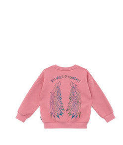 Colorful wings baby one-piece plus fleece sweater