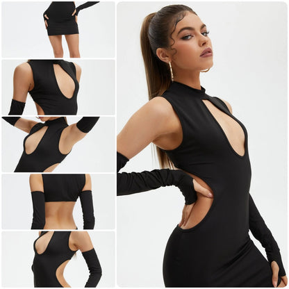2023 Women's Fashion Summer Sleeveless Slim Short Mini Dress Club Dresses