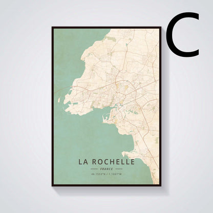 Grenoble Vintage Landscape Canvas Painting Poster