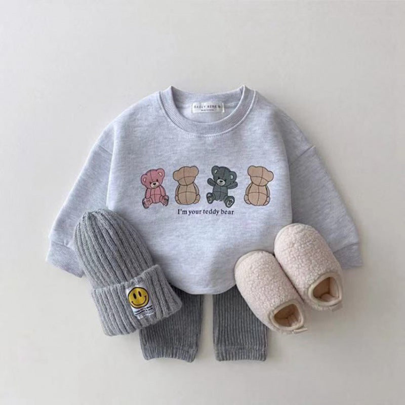 Boys And Girls Cartoon Coat Top