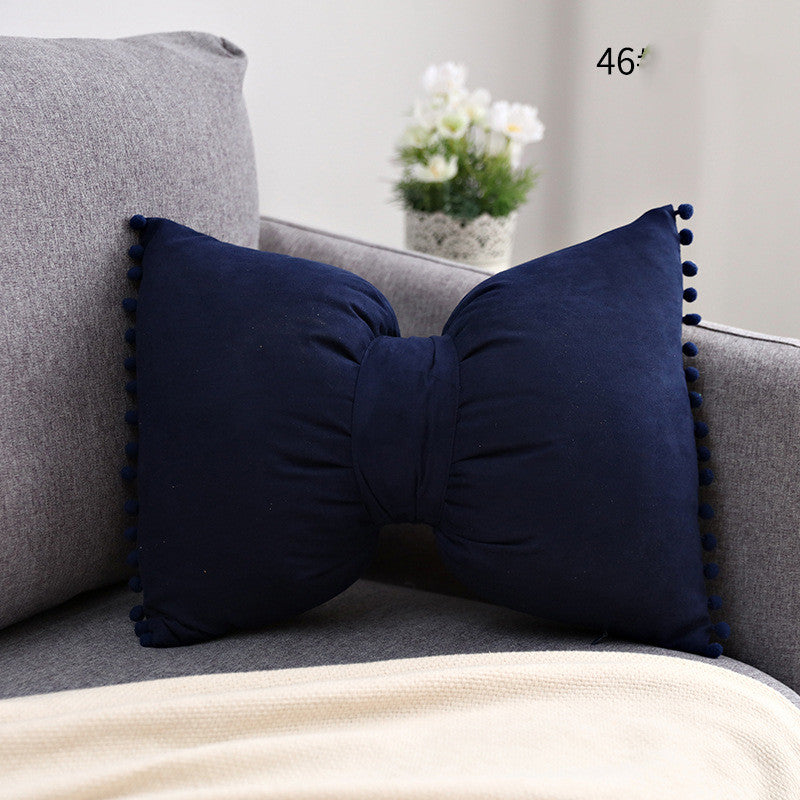Bow Knot Holds Pillow Lovely Princess Cushion For Leaning On