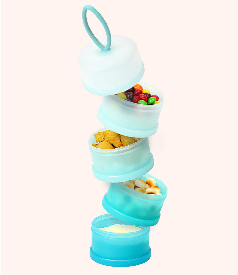 Portable Milk Powder Box, Milk Powder Grid Large Capacity Snack Box