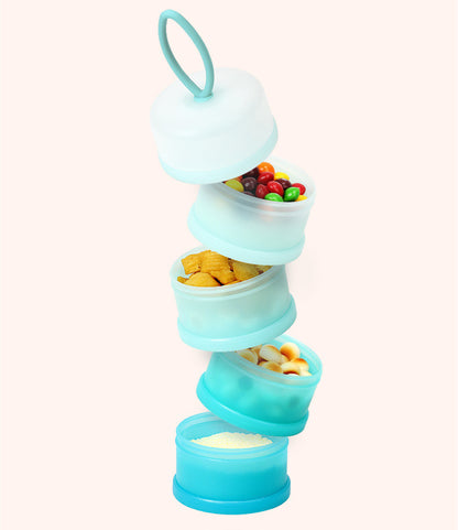 Portable Milk Powder Box, Milk Powder Grid Large Capacity Snack Box