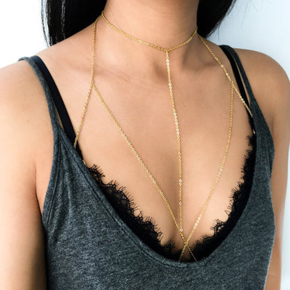 Popular bikini beach bra chain