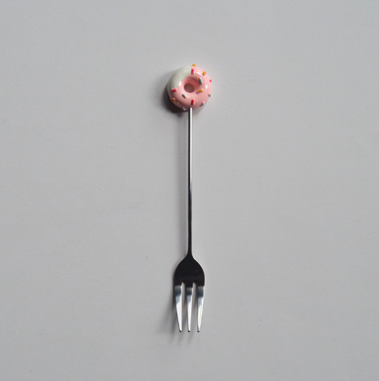 Doughnut cutlery fork spoon