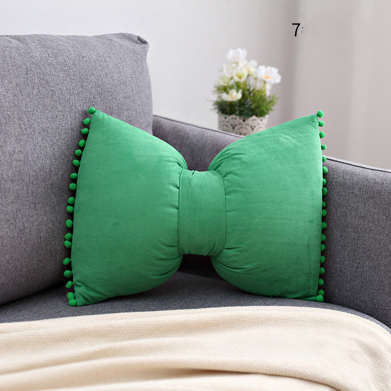 Bow Knot Holds Pillow Lovely Princess Cushion For Leaning On