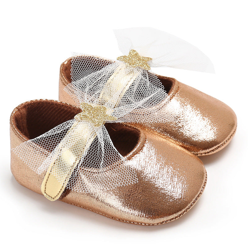 Star lace, baby princess shoes, toddler shoes, soft soled shoes, baby shoes