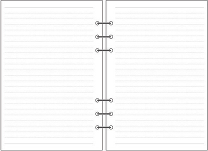 6-hole Notebook Loose-leaf Refill Blank Dot Matrix Horizontal Line