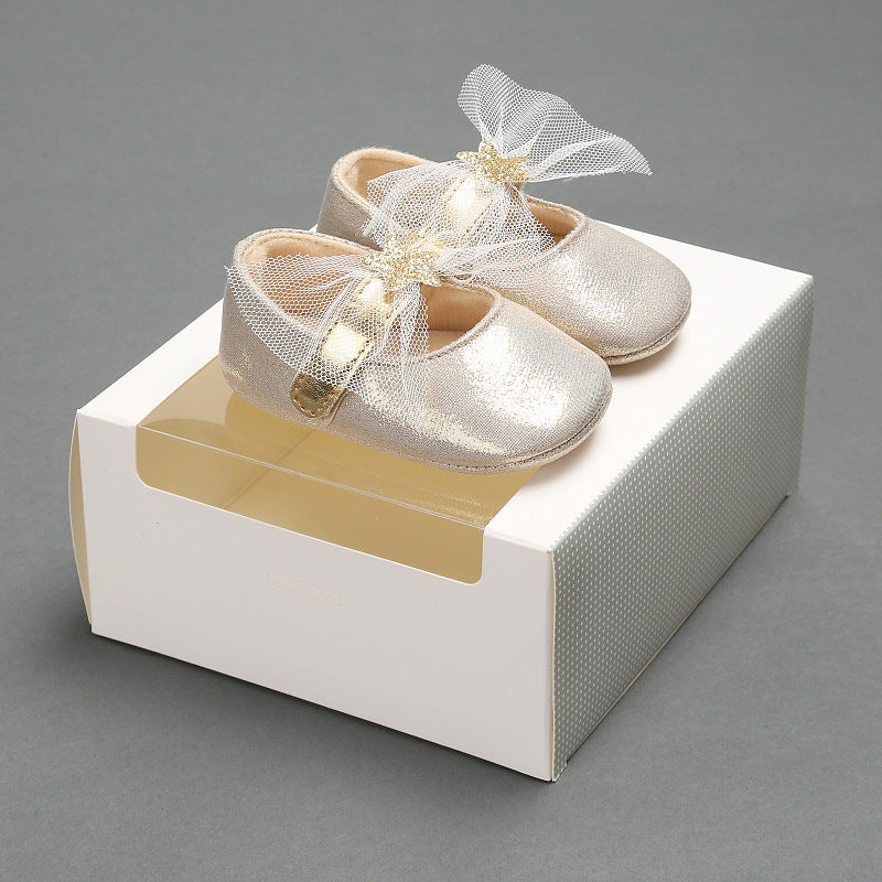 Star lace, baby princess shoes, toddler shoes, soft soled shoes, baby shoes
