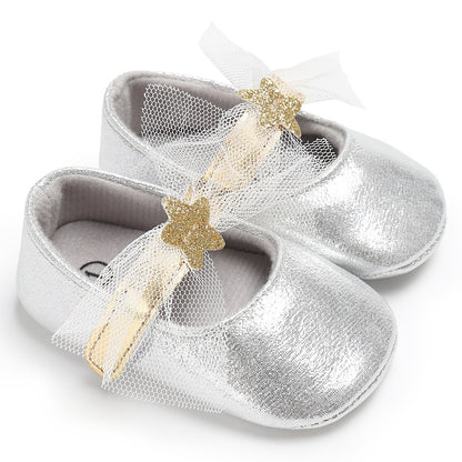 Star lace, baby princess shoes, toddler shoes, soft soled shoes, baby shoes