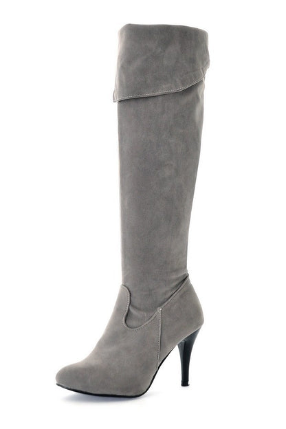 European And American Stiletto Side Zipper High-heel Knight Boots