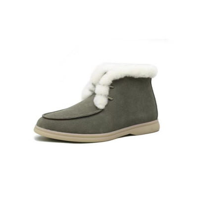 Ladies Comfortable Warm Lace-up Snow Boots