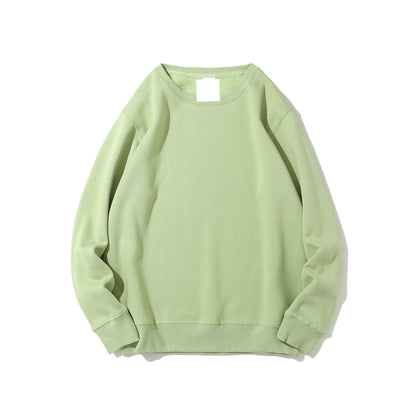 Polar Fleece Round Neck Unisex Solid Color Sweater