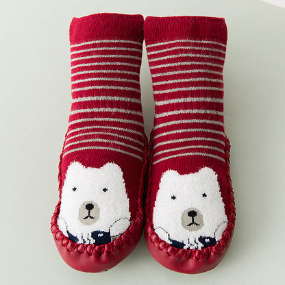 New winter plush, Terry BABY TODDLER SOCKS, skid proof floor socks for children