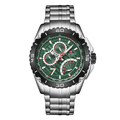 Waterproof men's multifunctional business quartz watch