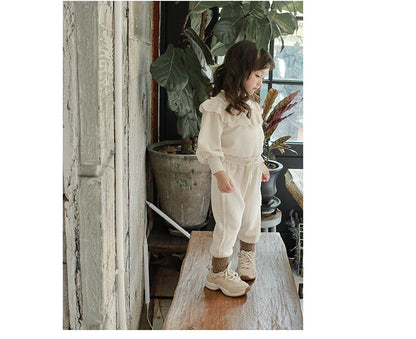 Children's Girl Bow Sweet Tie Sweatpants