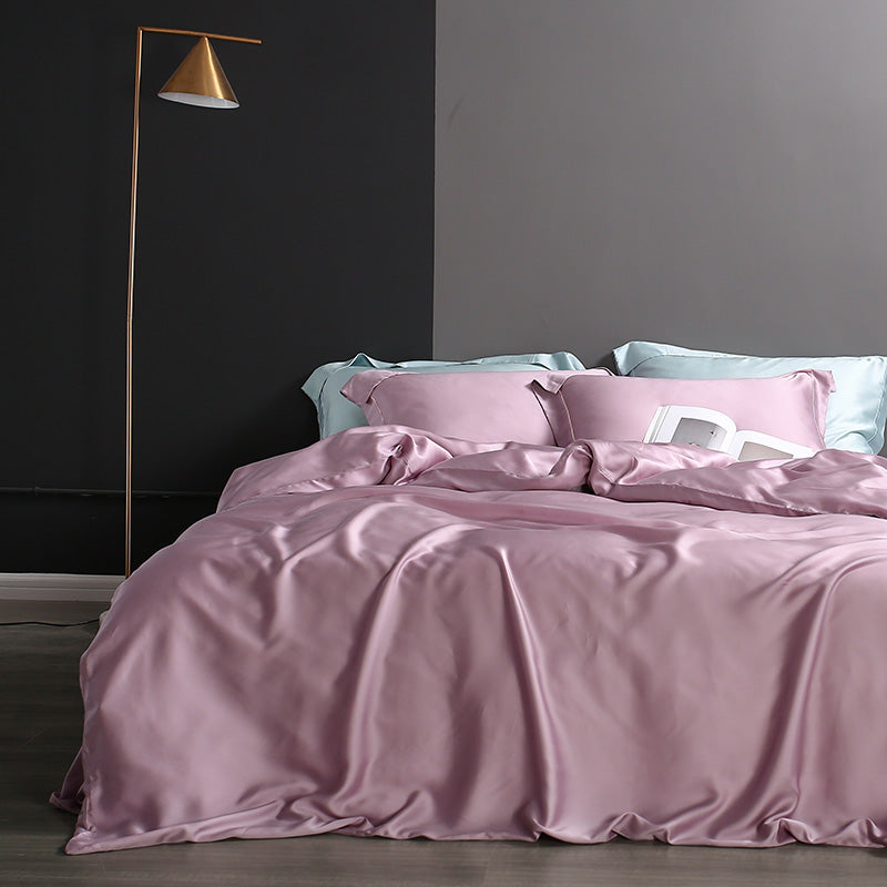 High-grade 80 double-sided solid color Tencel duvet cover