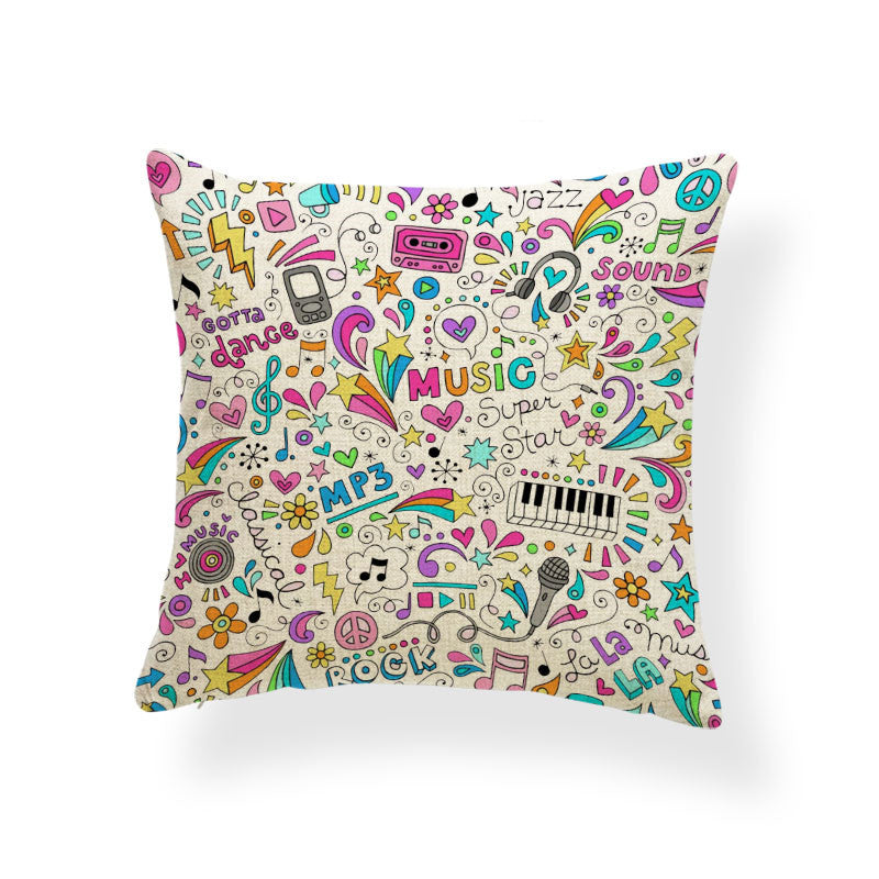 Cotton and linen pillowcase