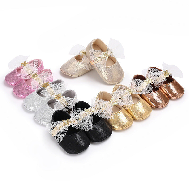 Star lace, baby princess shoes, toddler shoes, soft soled shoes, baby shoes
