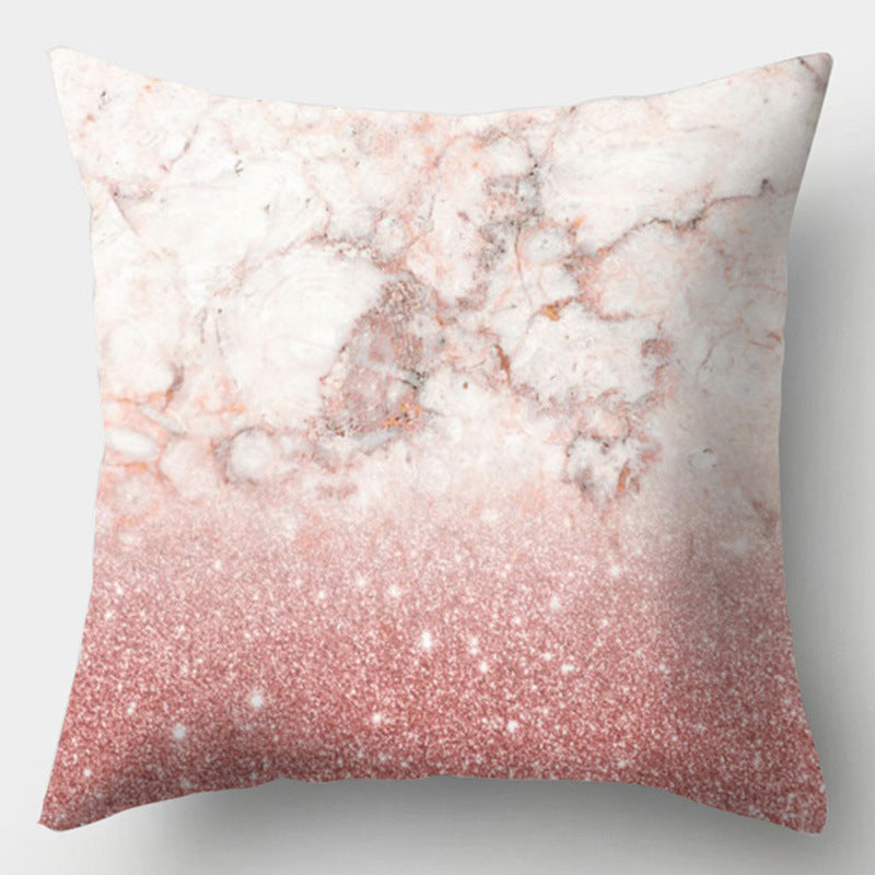 Modern Simple Pillow Home Cushion Geometric Amazon Hot Sale Peach Skin Fabric
