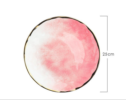 Household eating bowl ceramic soup bowl plate