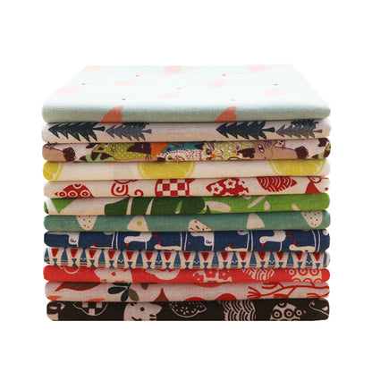 Ins linen fabric tablecloth curtain flower cloth