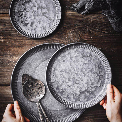 Nostalgic iron vintage plate
