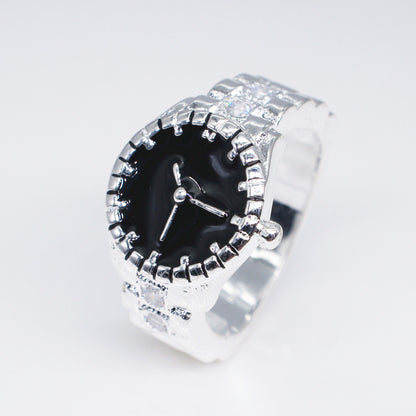 Europe And The United States Foreign Trade Ring Engagement Ring Inlaid Zircon Ring Jewelry
