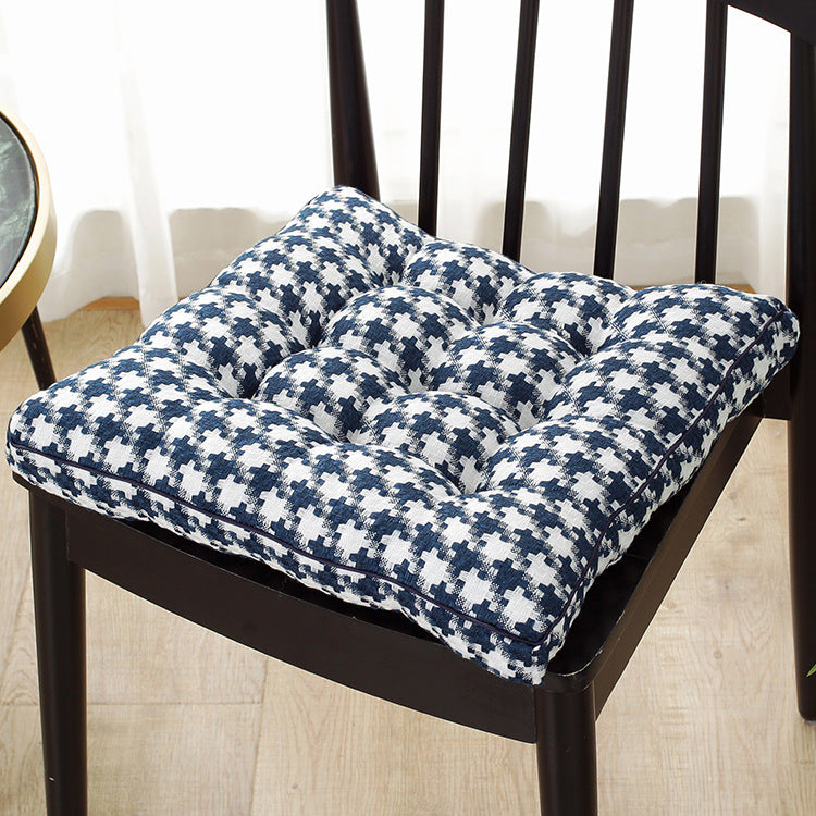 Simple Plaid Plush Cushion Winter Thickening