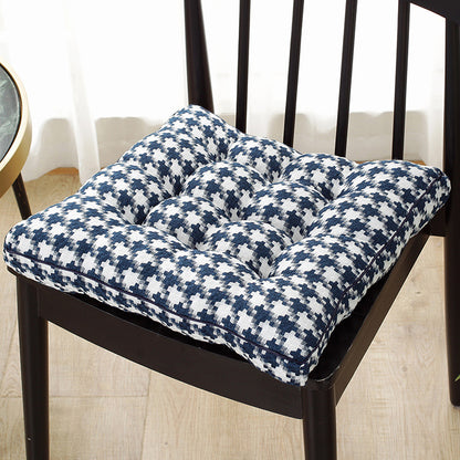 Simple Plaid Plush Cushion Winter Thickening
