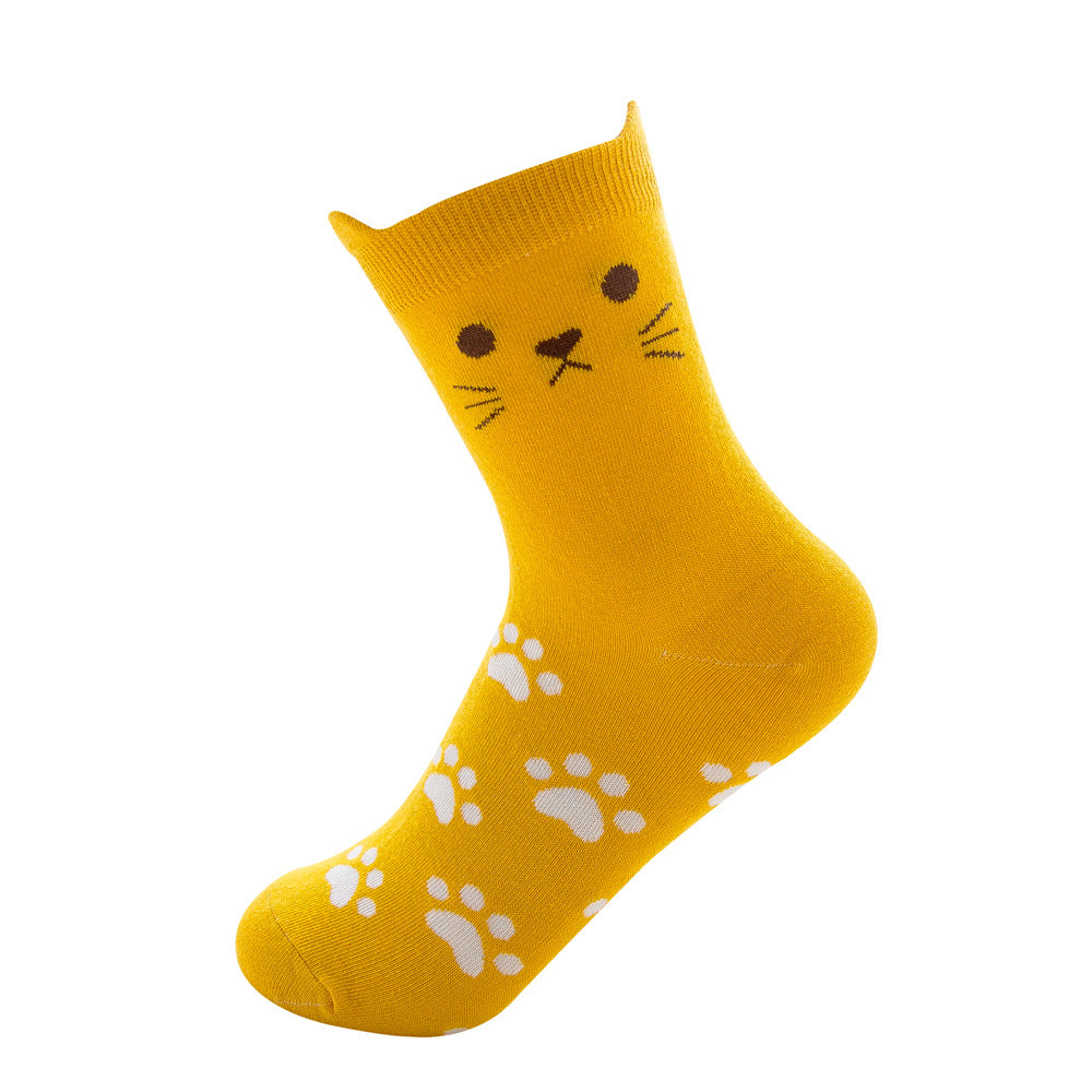Cat Stereoscopic Ear Tube Stocking Woman