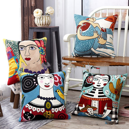 Wool Embroidered Fashion National Characteristic Cushion