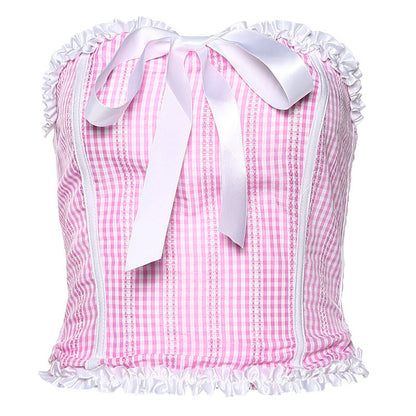 Strap collar bow tube top