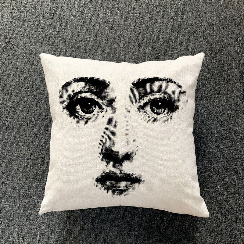 Simple Living Room Cotton And Linen Pillowcase