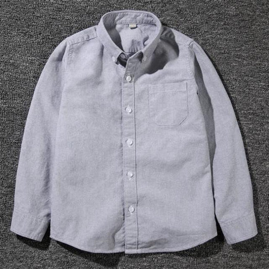 Boys Casual Solid Color Long Sleeves