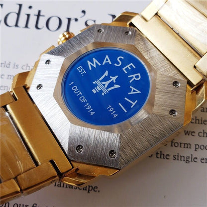 Diamond watch with calendar