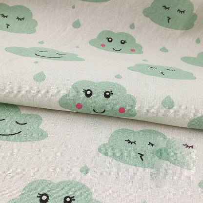 Ins linen fabric tablecloth curtain flower cloth
