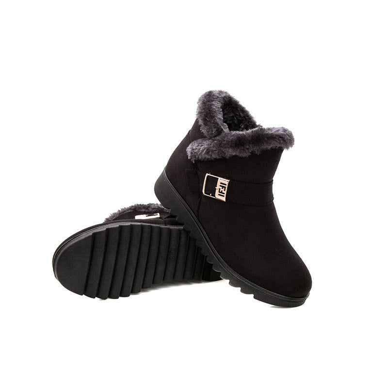 Plus size warm cotton boots