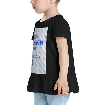 2-6T Girls Short Sleeve Ruffle T-Shirt