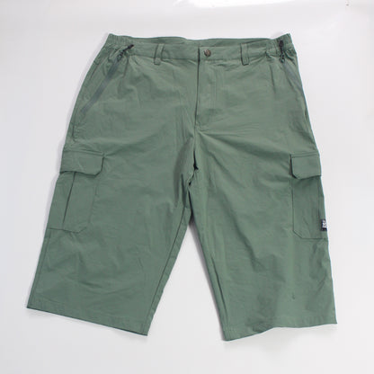 Men's Elastic Multi Pocket Elastic Capris Quick Drying Work Suit Straight Tube