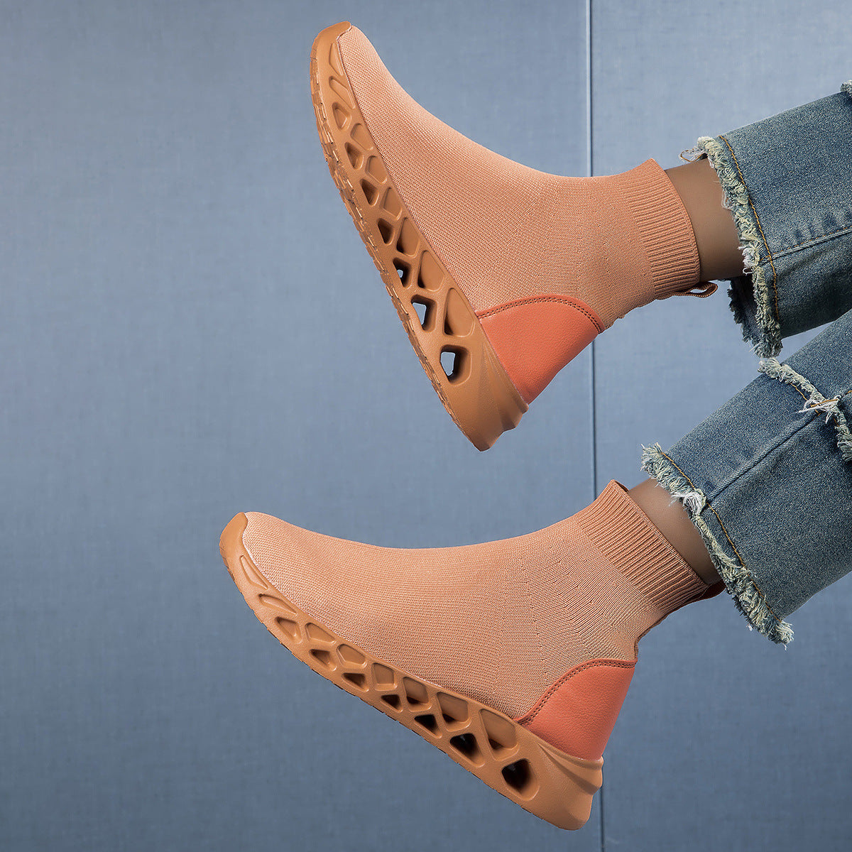 High-top Casual Stretch Socks Ankle Sock Boots Breathable Shoes