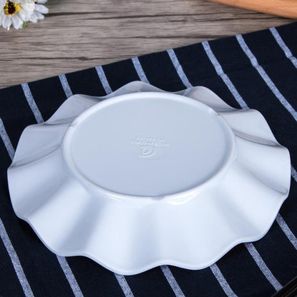 Simple Pure Color Melamine Tableware Plastic Plate
