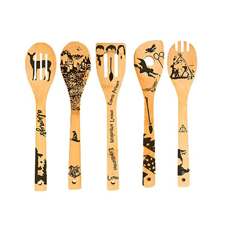 Christmas laser design bamboo shovel