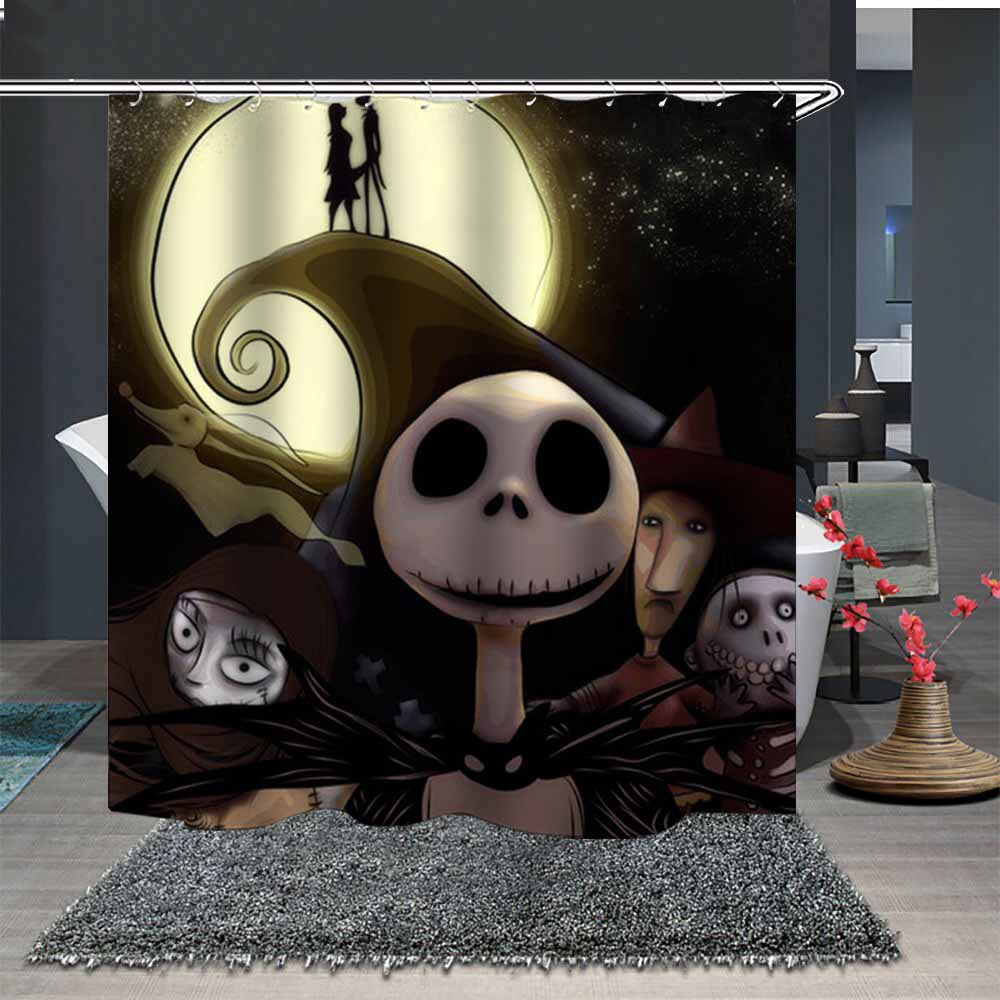 Skull Digital Print Shower Curtain