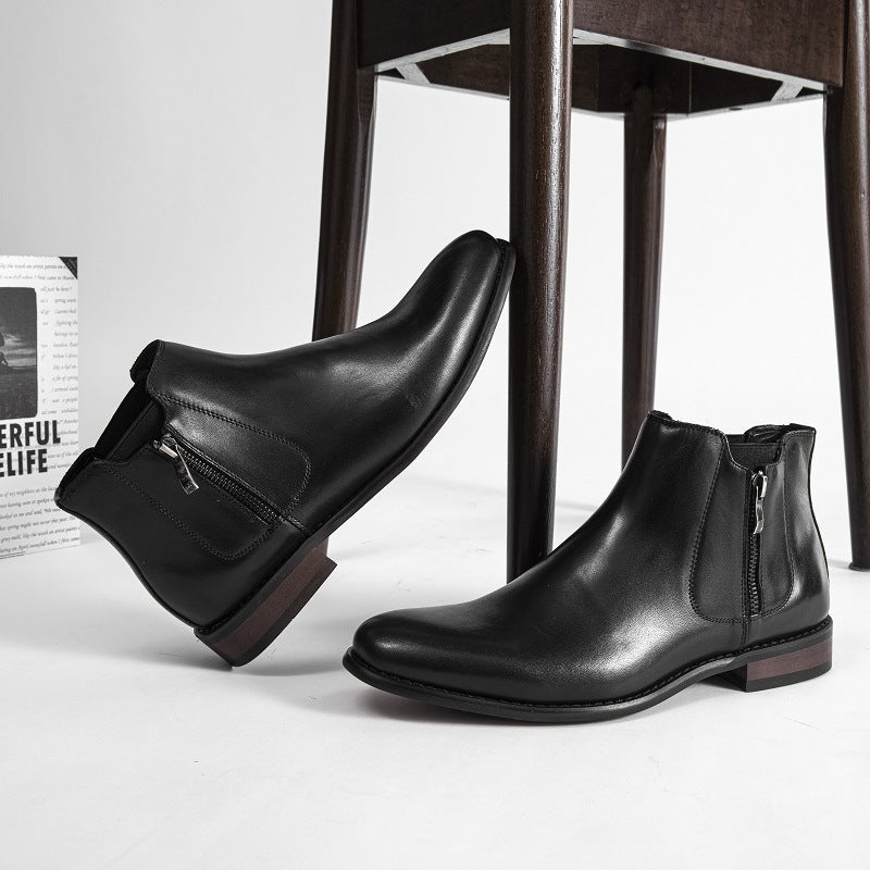 First Layer Cowhide  Boots Men's Leather