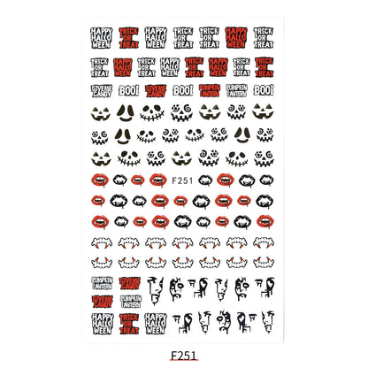 New Nail Sticker Santa Claus Decal Strap Adhesive