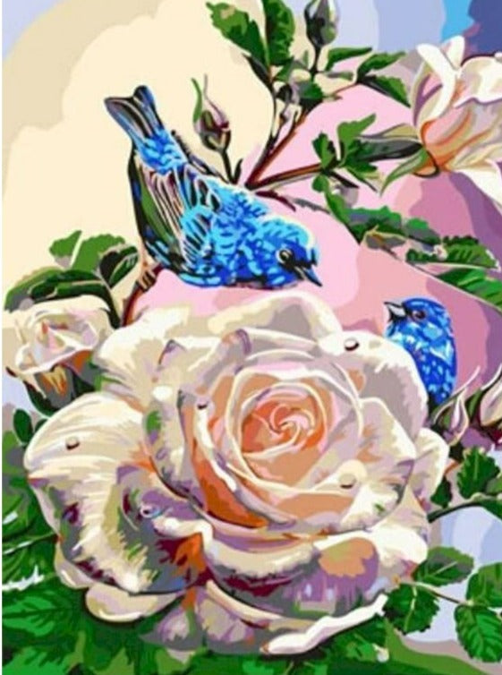 DIY Picture By Number Bird Kit For Home Decoration