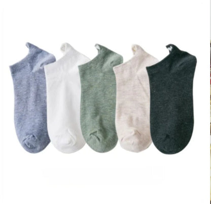 Heel Ear Love Embroidery Women's Boat Socks