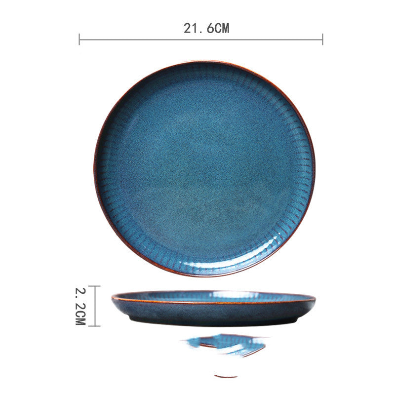 Ceramic Hand-painted Western Food Microwave Breakfast Plate