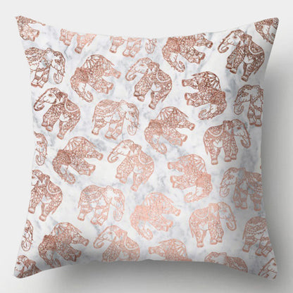 Modern Simple Pillow Home Cushion Geometric Amazon Hot Sale Peach Skin Fabric